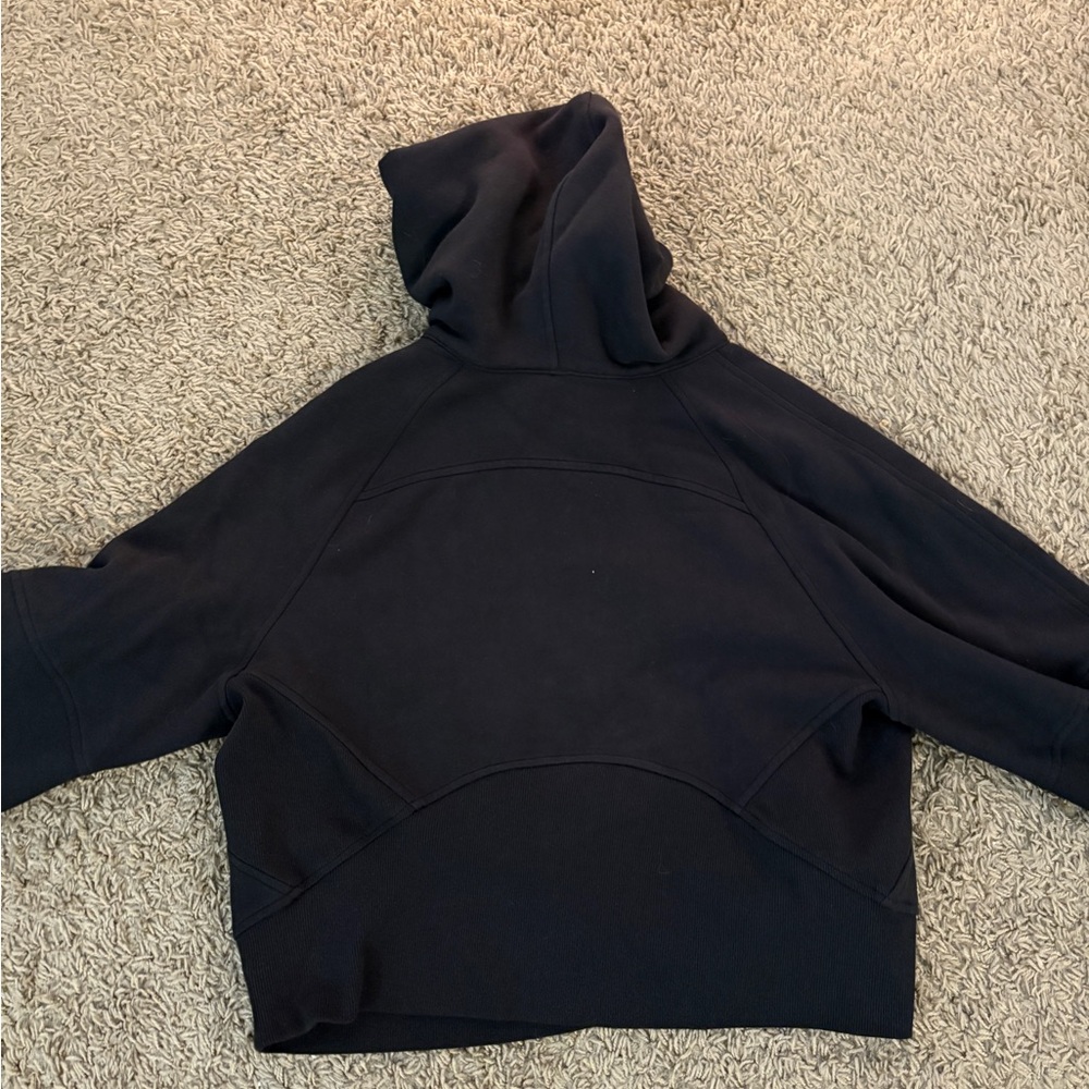 BRAND NEW Womans Lululemon Scuba Oversized Half-Zip Hoodie in black #Lululemon - Picture 2 of 4
